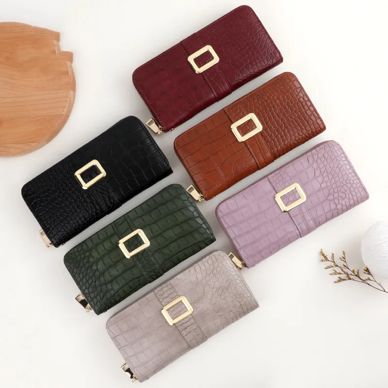 Bedste lynlås telefon pung tegnebog dame læder Billfolds