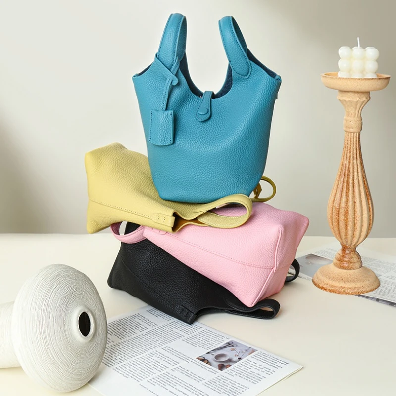 Læder Barrel Bag Damehåndtasker