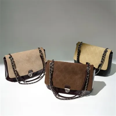 Retro Small Gold Chain Skulder Quiltet Flap Crossbody taske