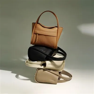 The Leather Handbags Mini Work Tote Bag Online Salg