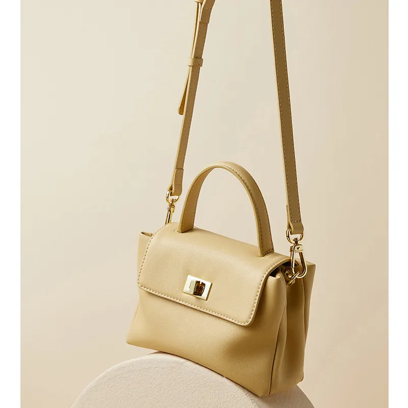 Blødt læder koreansk kontortaske sidetaske