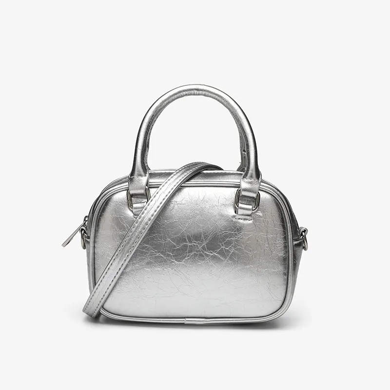 Trendy Designer Metallic Cross Shoulder Messenger Sling Tasker til damer