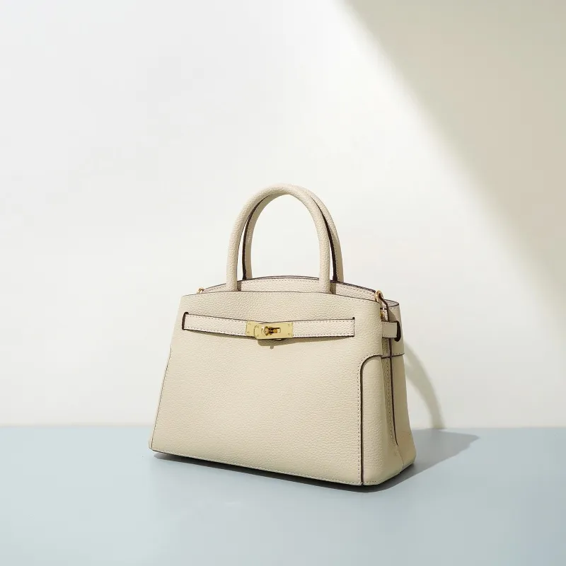 Hvid læder satchel håndtasker