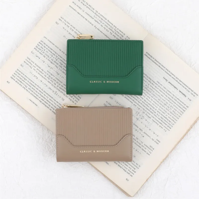 Dame Læder Monogram Bifold Pung Portfolio Pung